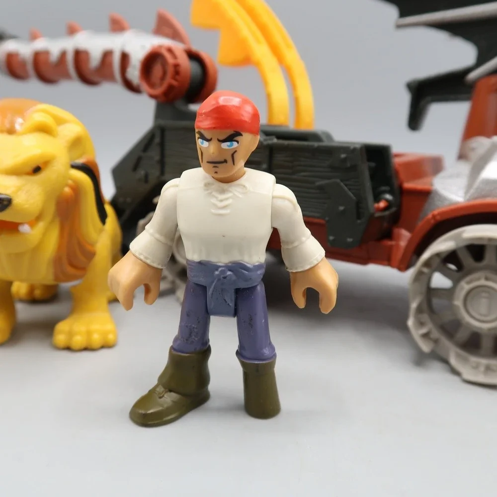 Imaginext Fisher Price Pirate Ship Peg Leg Captain Serpent Battle Wagon Medevil